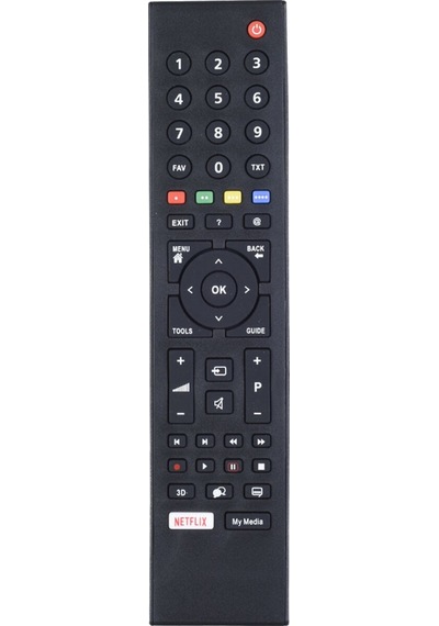 Tunex Arçelik Uyumlu-beko Netflix - My Media Tuşlu Led Tv Kumanda Hob1665 Tr-304
