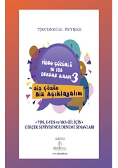 Video Çözümlü 10 YDS Deneme Sınavı-3  -  Tijen Tan Gülse  -  Ankara Dil Akademisi