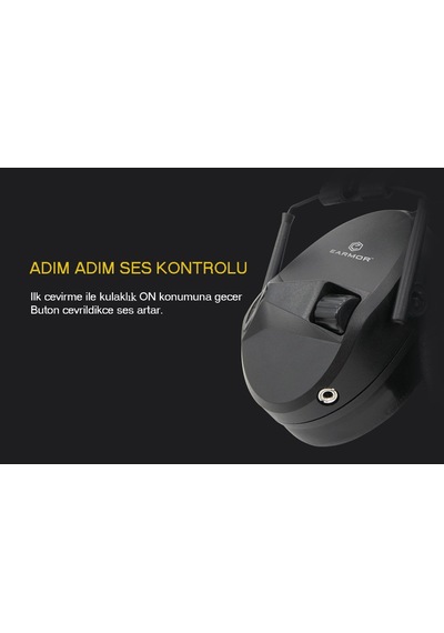 Opsmen Earmor Elektronik Atış Kulaklığı M30 Siyah