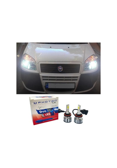 Fiat Doblo D2 Led Xenon Uzun Far Ampulü H1 Duo Yeni Seri Beyaz 2000-2010
