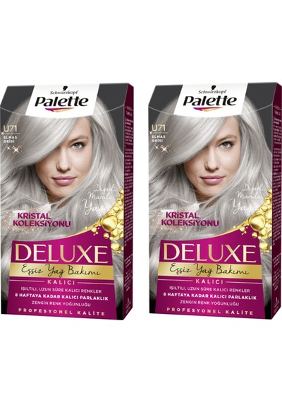 Palette Deluxe U71 Elmas Grisi X 2 Adet Saç Boyası