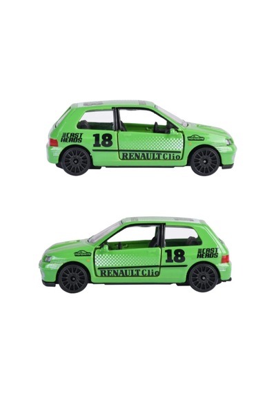 Majorette - Cast Heads Serisi Renault Clio 16s Yeşil