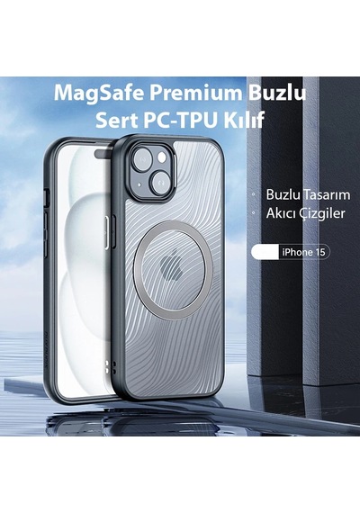 Dux Ducis Apple İphone Uyumlu 15 Aimo Series Magsafe Premium Buzlu Sert Pc-tpu Kılıf- 5775