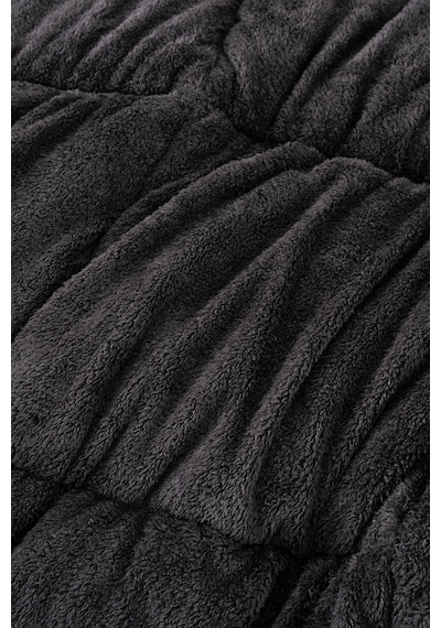 Battal Wellsoft Yorgan Çift Taraflı Yastık Kılıflı 215x235 Cm Siyah