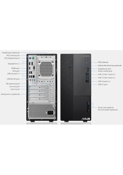 Asus D700ME-5135000410-31 i5-13500 8 GB 512 GB SSD 4 GB GT730 Free Dos Masaüstü Bilgisayar