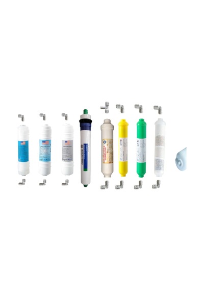Filtre Dünyası Usa 12" Inline Su Arıtma Filtresi 8Li Alkalin Mineral Bio Ceramic