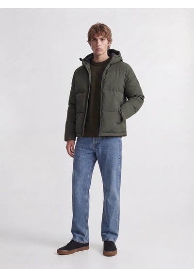 Jack & Jones Jjgalaxy Puffer Haki Erkek Mont 12303930