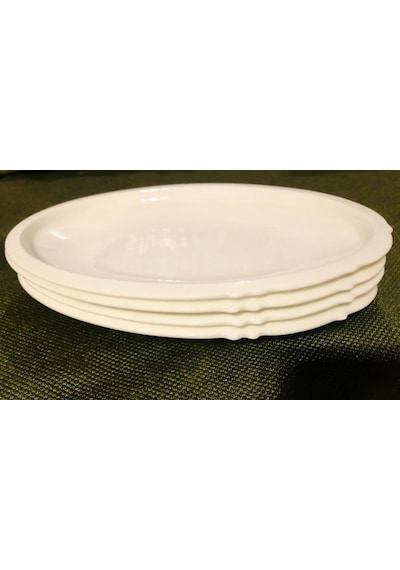 Koleksiyon Eseri İstanbul Sade Küçük 4lü Oval Tabak (23cm)