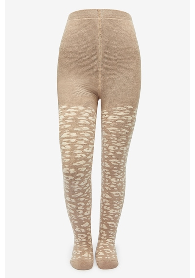 Penti Kız Çocuk Pretty Leopard Towel Acı Kahverengi Külotlu Çorap
