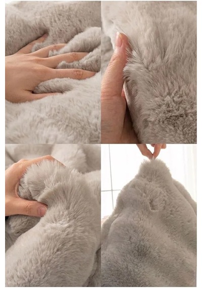 Peluş Bubble Kırlent Kılıfı 2'li Taş