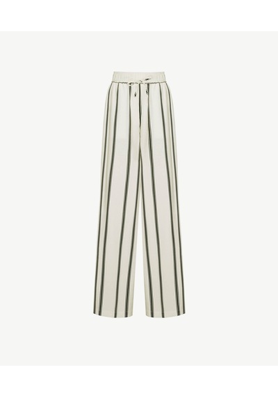 Yargıcı Geniş Yüksek Bel Pantolon 26ykpn3011x 037 Ekru
