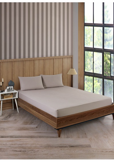 Pamuklu Saten Çift Kişilik Lastikli Çarşaf Takımı 180x200
