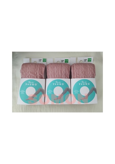 Penti Kız Çocuk Triko Karına Külotlu Çorap Pretty Kilotlu Çorap 3'lü A.Pembe