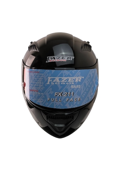 Fx211x Siyah Motosiklet Kaskı Spoiler Mod Güneş Vizörlü Full Face Kask
