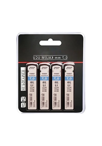 Mekanik Kurşun Kalem Ucu - 0,7mm, 2b, 4'lü Paket