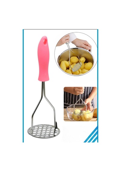 Patates Ezici, Renkli Saplı Patates Ezici, Püre Yapıcı Çelik