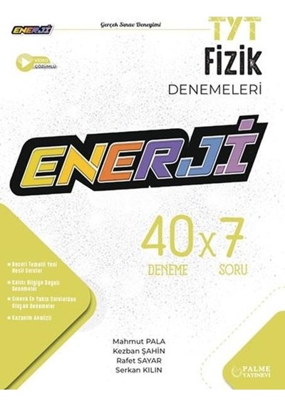 Tyt Fizik Enerji Deneme Sınavı Palme Yayınları