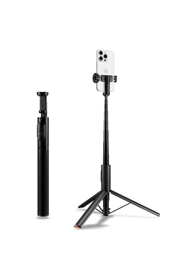 Kablosuz Bluetooth Selfie Çubuğu Uzaktan Kumandalı Tripod / 1.4 Metre Kolay Taşınabilir S541w Black - Amp09336