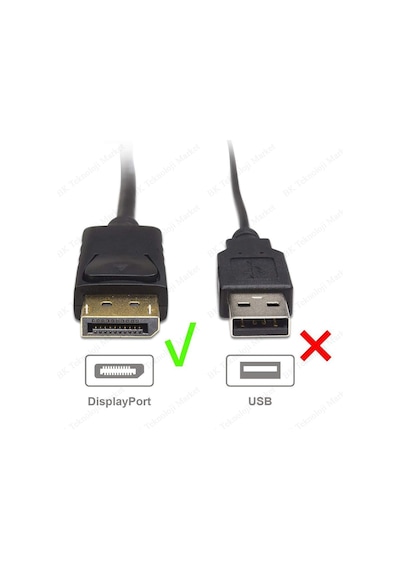 Yüksek Kalite Displayport To Dvi 24+1 Kablo - 1.8 Metre