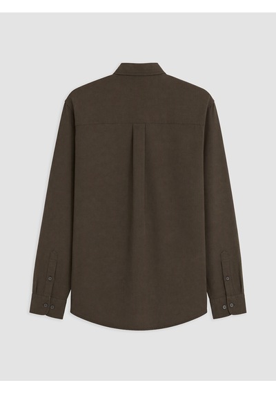 Lcw Vision Kahverengi Regular Fit Oxford Erkek Gömlek