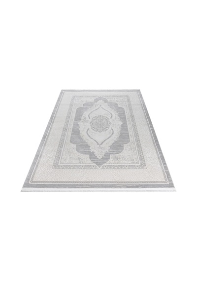 Badelya Home Krem Gri 7105 Modern Desen Doğal Taban Saçaklı Salon Koridor Mutfak Çocuk Oturma Odası Halı Yolluk 7105krem-gri
