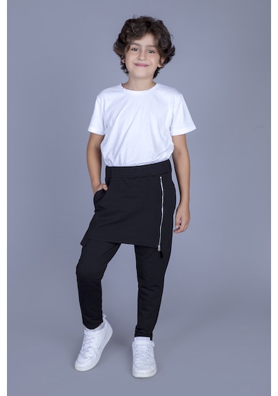 Toontoy Kids Toontoy Erkek Çocuk Şalvar Tipi Eşofman Alt Siyah