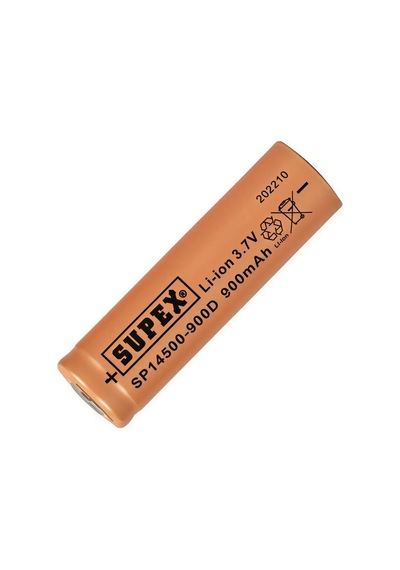 Supex Sp14500-900d 3.7v 900mah Li-ion Düz Kafa Pil