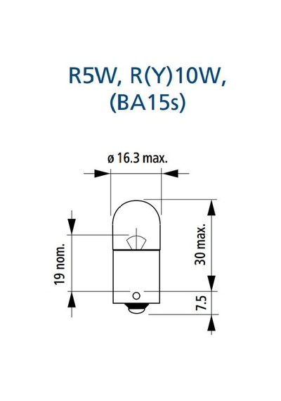 ON ADET R5W NARVA 17171 12V. 5W. ( 67 ) AMPUL