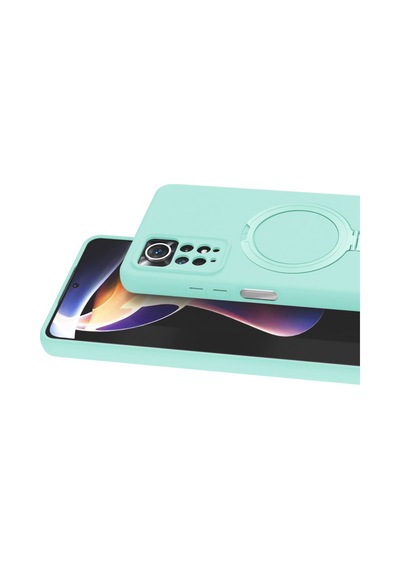 Newface Xiaomi Redmi Note 12 Pro 4g Regal Magsafe Standlı Kapak - Su Yeşili Su Yeşili