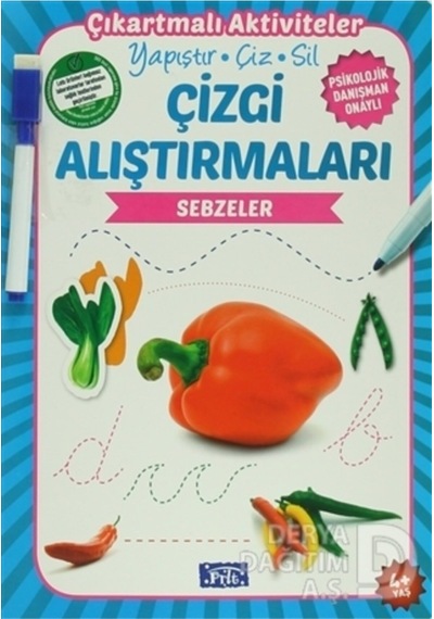 Parıltı / Çizgi Alıştırmaları -sebzeler