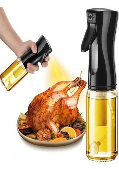 Cam Sprey Şişe Yağdanlık Airfryer Püskürtmeli Yağlık Fısfıs Püskürtücü 1 Adet Beyaz Diğer