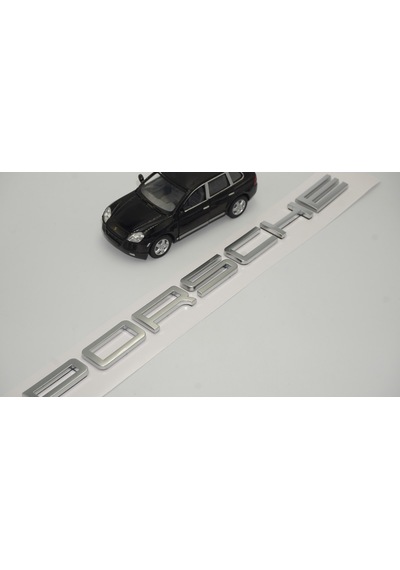 Porsche Bagaj Yazı Logo Mat Krom Renk