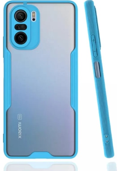 Newface Xiaomi Poco F3 Kılıf Platin Silikon - Mavi