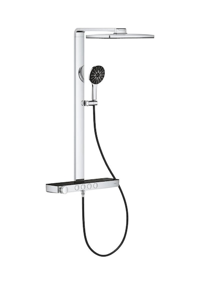 Grohe Rainshower Aqua Pure Duvara Monte Termostatik Bataryalı Duş Sistemi Siyah/krom - 100961kı00 Siyah