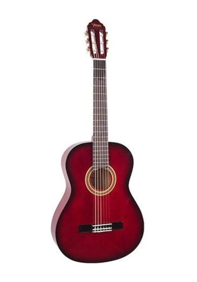 Valencia Vc102trds Klasik Gitar 1/2 Kırmızı Sunburst Sap Çeli
