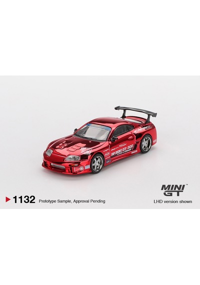 1:64 Ölçek Mini Gt Toyota Supra A80 Top Secret Gt-300 Diecast Metal Minyatür Model Araba 5cm