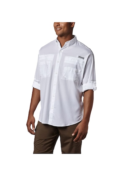 Columbia Tamiami II LS Shirt Erkek Uzun Kollu Gömlek - FM7253 Beyaz