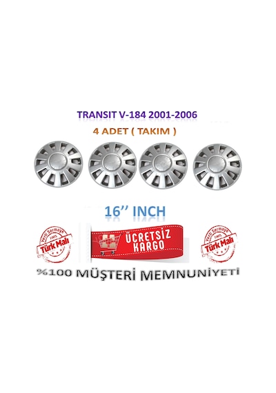 Yok Yok Oto Ford Transit Jant Kapağı Takım 4 Adet 16 İnch 2001-2013