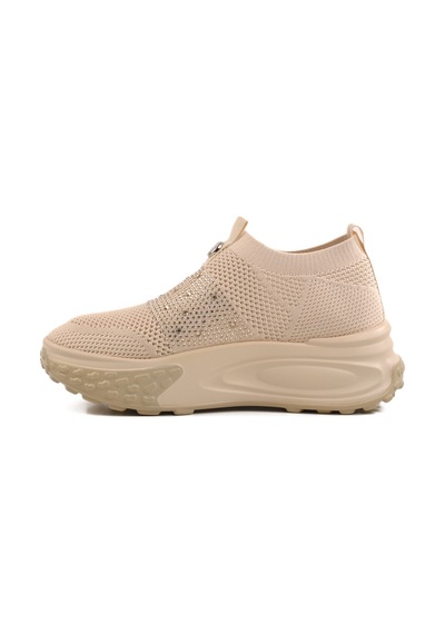 Bej Triko Hafif Kadın Sneaker 25y305-4 Z Bej