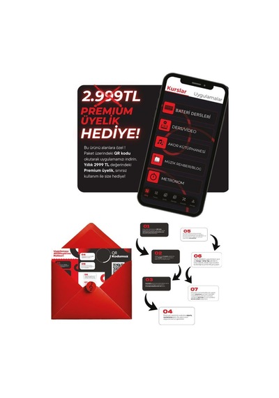 Midex Ddx-190bt-70amp Amfili Profesyonel 70w Dijital Davul Elektronik Bateri Seti