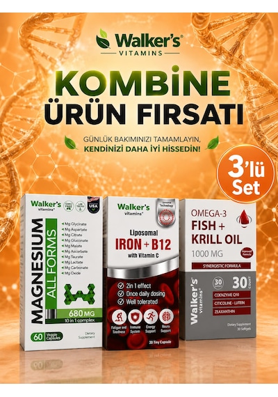 Iron B12-magnezyum-krılloıl Sağlık Paketi