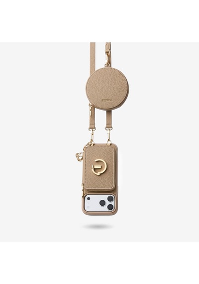 Custype Apple iPhone Uyumlu 17 Pro 4 Parça Magsafe Askılı Telefon Kılıfı Seti Çıkarılabilir Manyetik Cüzdan Ve