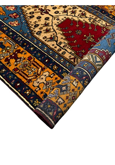 El Dokuma Sıfır Yahyalı Halısı 105x185 Özel Model Yün Namazlık