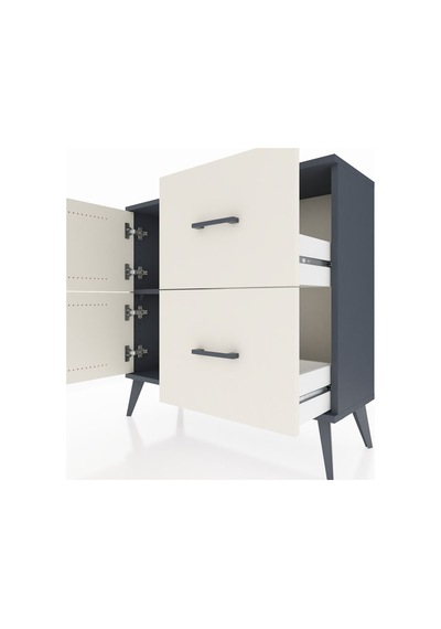 Arges Şifonyer Tek Raflı 2 Çekmeceli 2 Kapaklı 88x30x80 Antrasit-aytaşı Aytaşı Arges Şifonyer Tek Raflı 2 Çekmeceli 2 Kapaklı 88x30x80 Antrasit-aytaşı Aytaşı