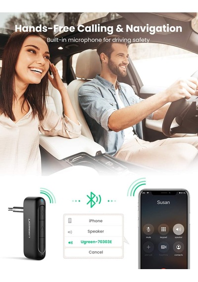 Ayrex Ugreen Bluetooth 5.0 Kablosuz Müzik Alıcı Audio Receiver