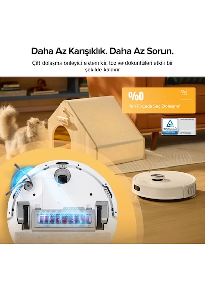 Roborock Q8 Plus Akıllı Robot Robot Süpürge Beyaz