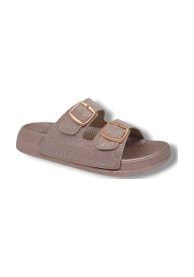 Trendyshose 20061 Simli Kadın Anatomic Terlik Bakır