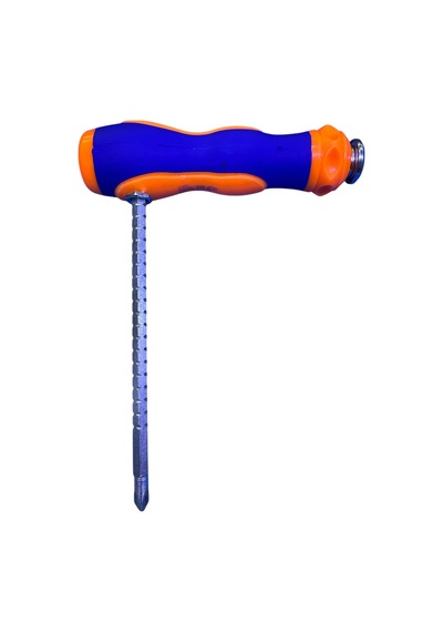 Çok Amaçlı Çift Uçlu Tornavida Yıldız & Düz Uç Çift Yuvalı Ergonomik Sap
