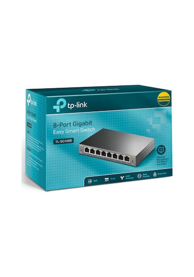 TP-Link TL-SG108E 8 Port Gigabit Easy Smart Masaüstü Switch