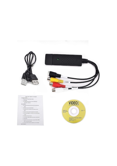 4 Kanal Usb Easycap Video Dvr Yakalama Ve Kayıt Kartı Rca / Bnc Uyumlu